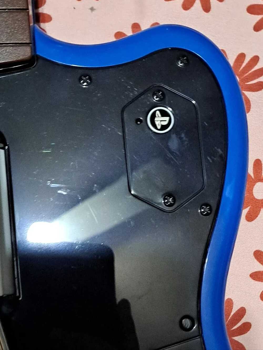 Fender Electric Guitar Controller in Bright Blue and Black